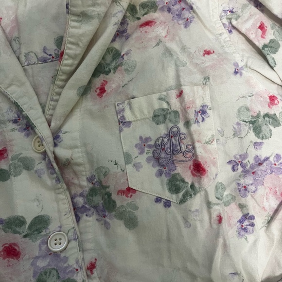 Ralph Lauren Floral Cotton Pajama Set - Picture 2 of 5
